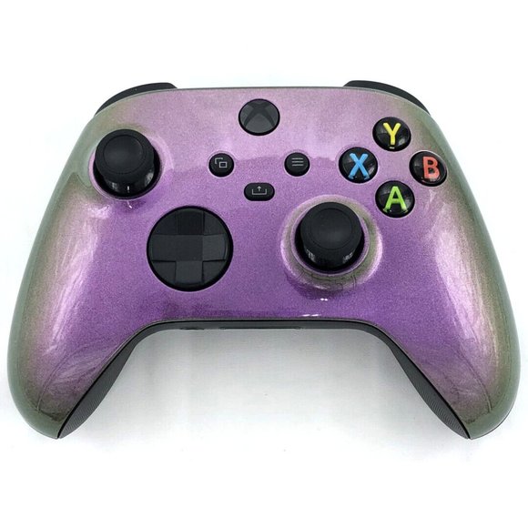 Custom Xbox Series X / S Wireless Controller -  Glossy Chameleon Pink Green - Picture 1 of 8